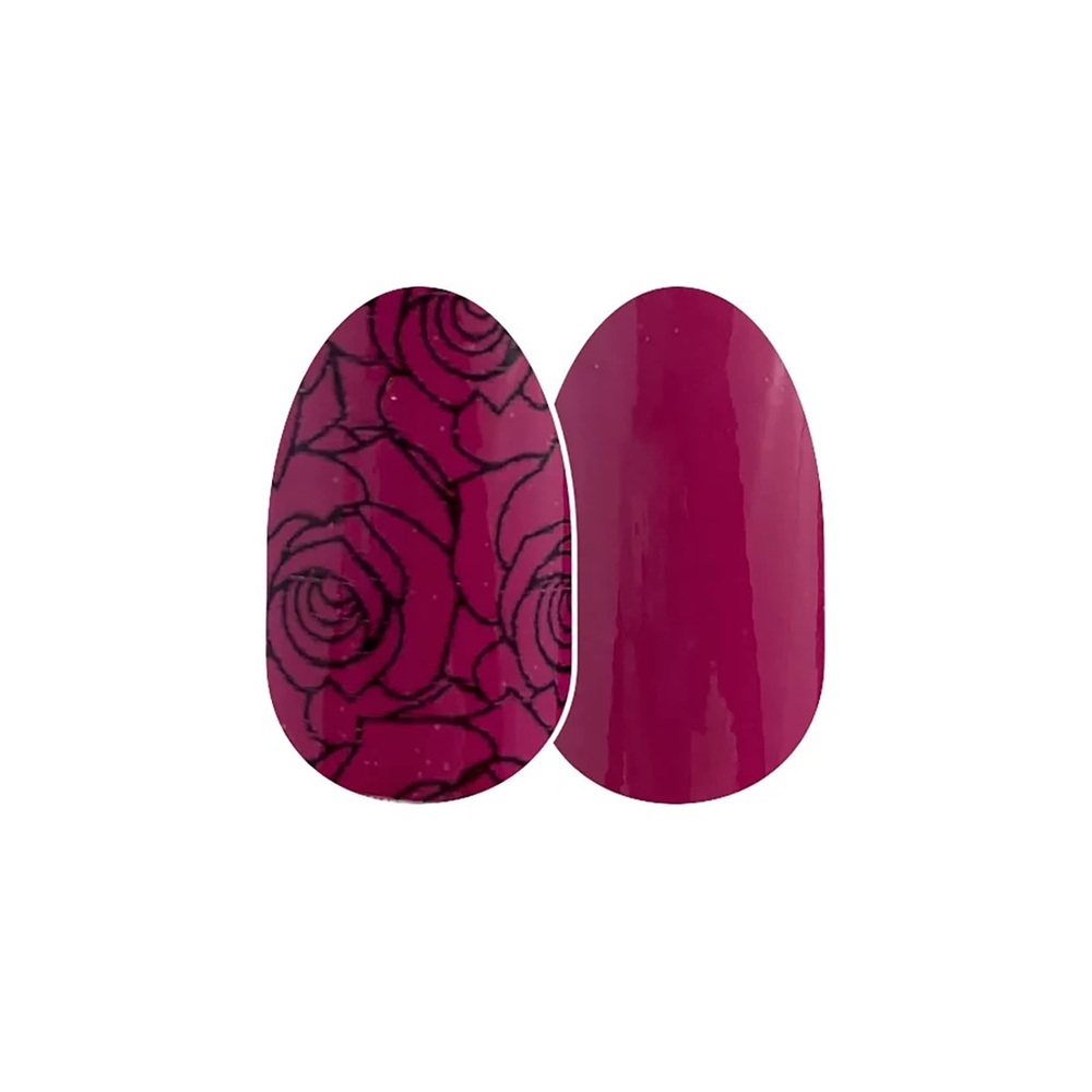 Rose Goes (RETIRED) - Color Street Nails Berry Pink Flowers with Creme Finish - Picture 4 of 5